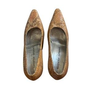 Vintage Charles Jourdan Snakeskin Heels